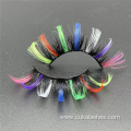 multi colored false lashes makeup rainbow colorful eyelashes